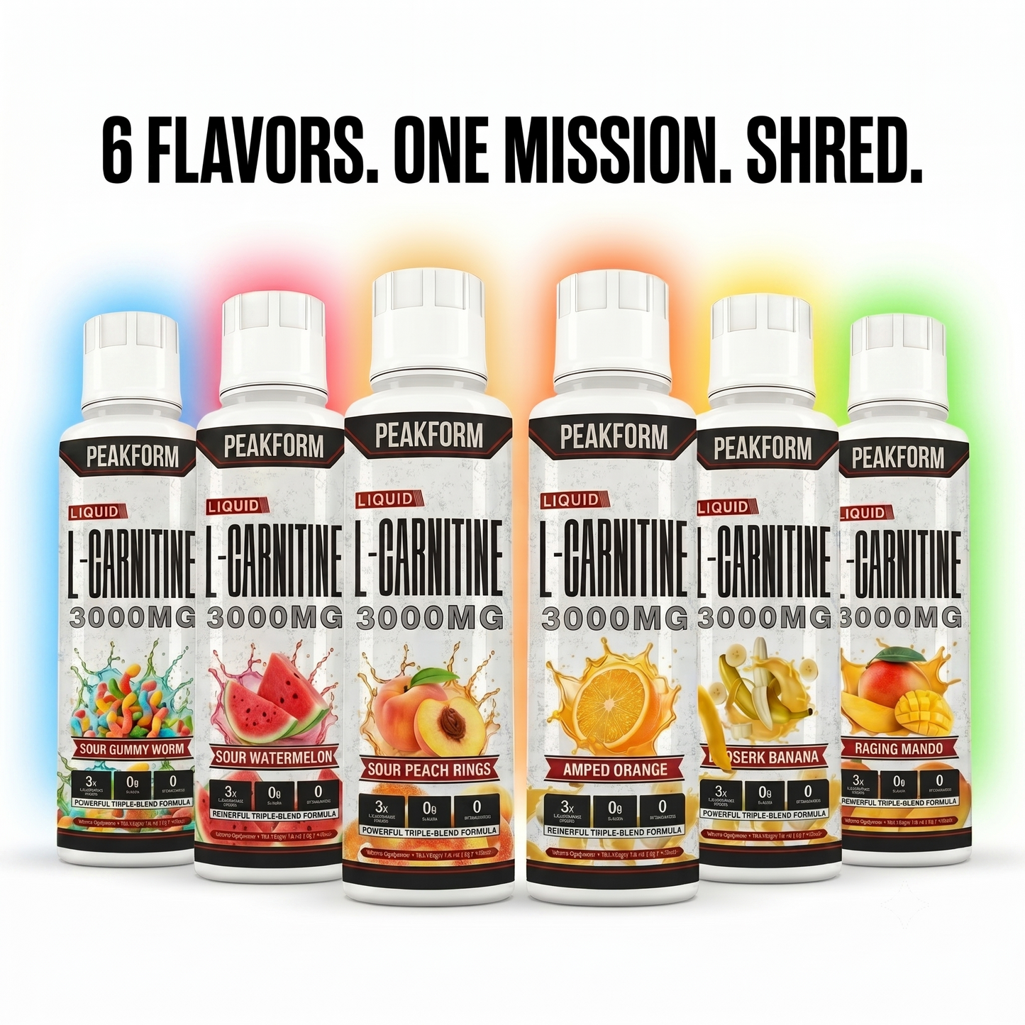 PeakForm SHRED 3000™ Liquid Carnitine Complex | Burn Fat 3X Faster