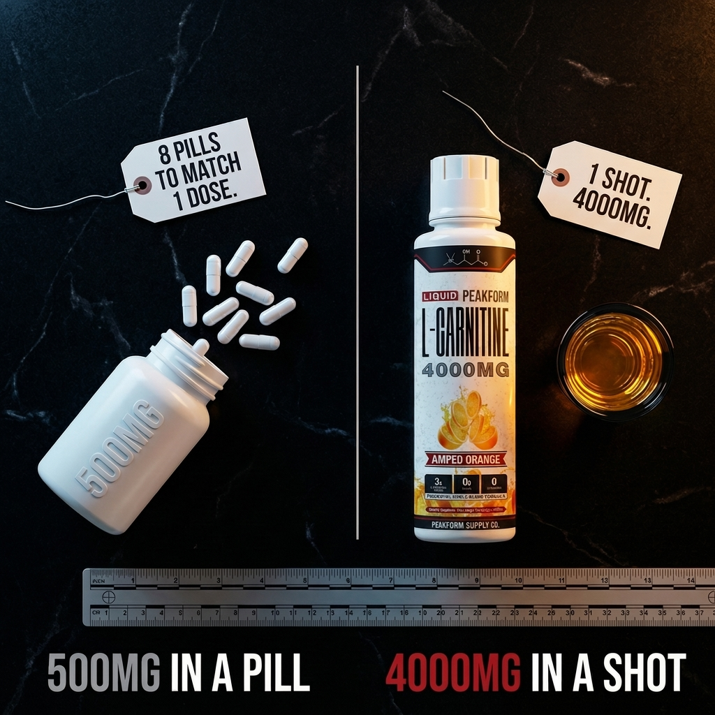 PeakForm SHRED 4000™ Liquid Carnitine Complex | Burn Fat 3X Faster