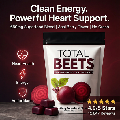 Total Beets™ – Clean Energy + Heart Support (Limited Time Deal)