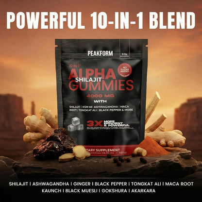 PEAKFORM - 10-IN-1 ALPHA SHILAJIT GUMMIES