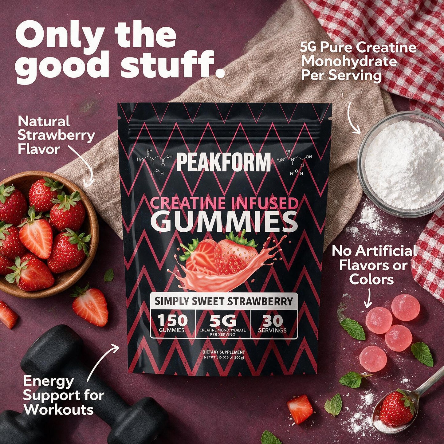PEAKFORM - CREATINE INFUSED GUMMIES